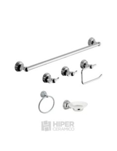 Accesorios para Baño 6 Piezas Hydros Kiss