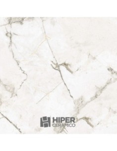 Piso Pulido Cañuelas Brest Blanco 60x60cm 1ra. Calidad