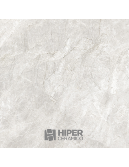 Piso Pulido Cañuelas Lille Gris 60x60cm 1ra. Calidad